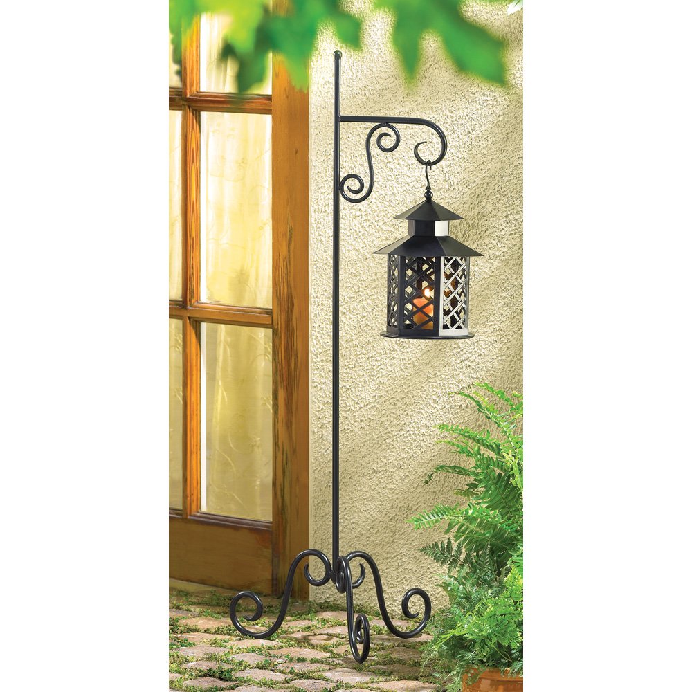 Metal floor lantern