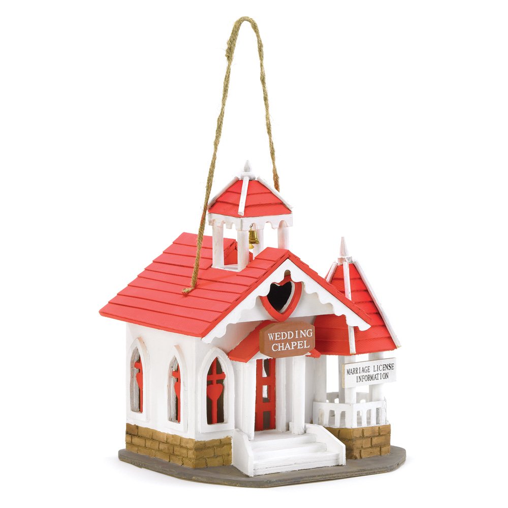 Wedding chapel birdhouse