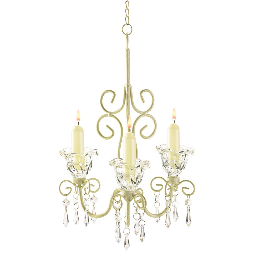 Shabby scrollwork candleholder