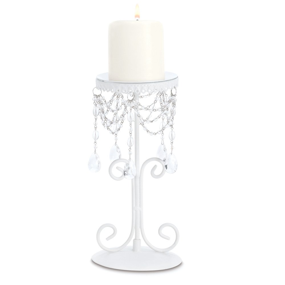 Elegant beaded candleholder