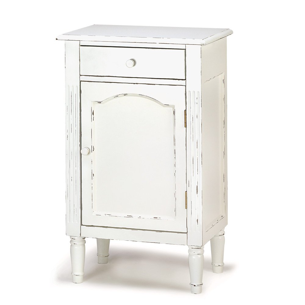 Graceful antiqued cabinet