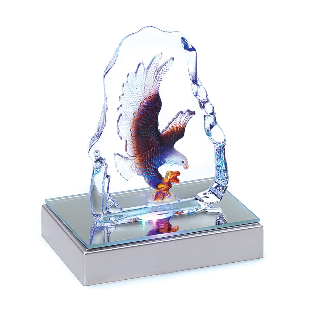 Eagle crystal sculpture