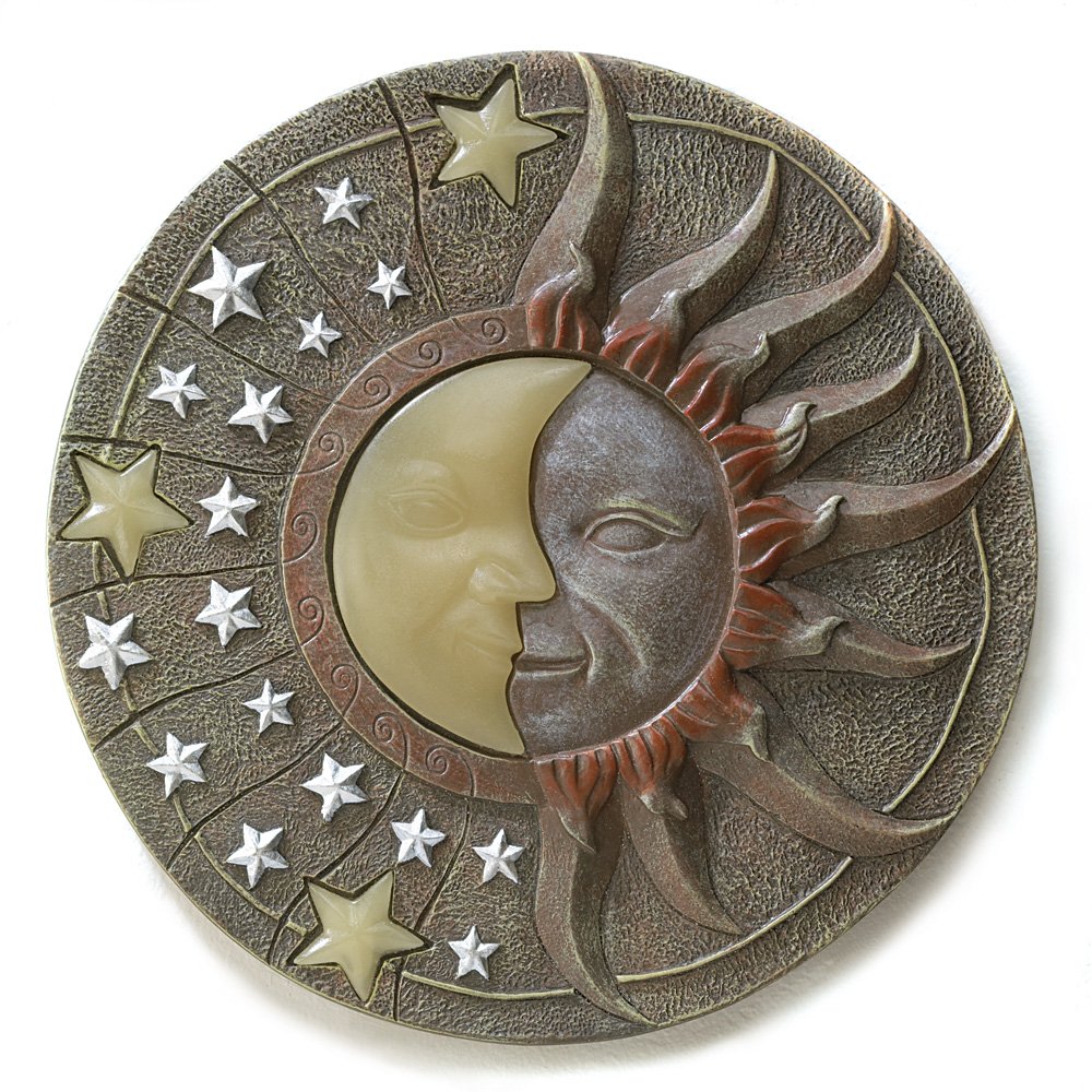 Celestial glow in dark stepping stone
