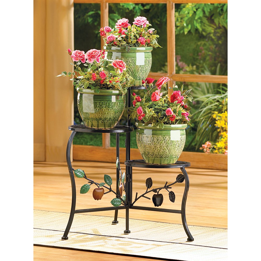 Country apple plant stand