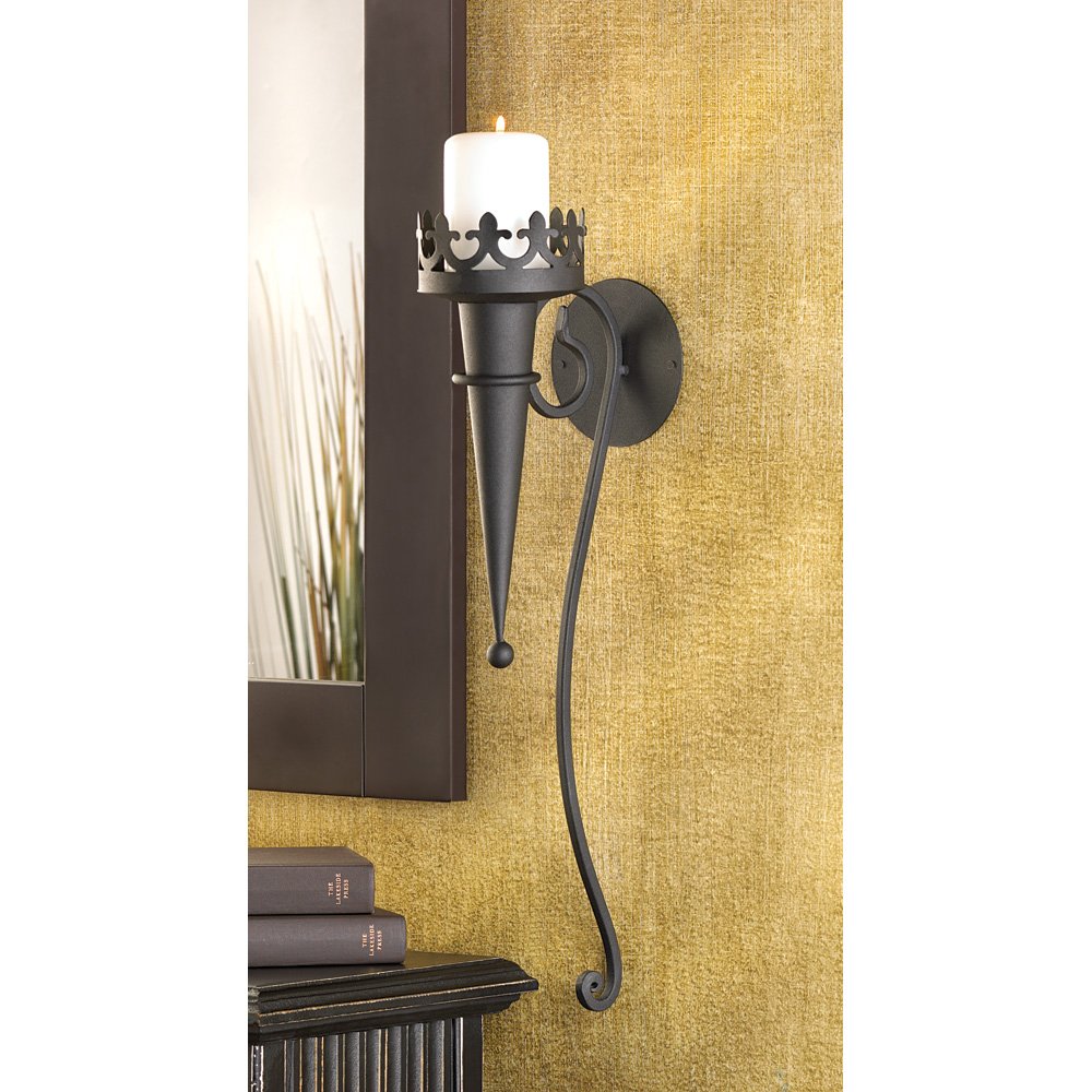 Gothic candle sconce